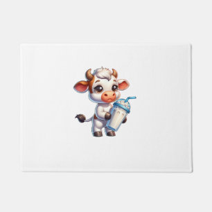 Niedlicher Milkshake Lover Little Calf Frozen Jogh Fußmatte