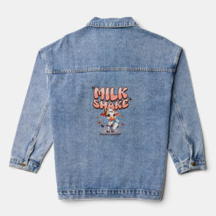 Niedlicher Milkshake Lover Little Calf Frozen Jogh Jeansjacke