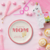 Niedlicher Mimosas-Muttertag Pappteller (Party)