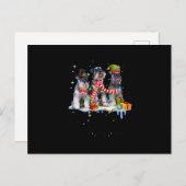 niedlicher Mini-Schnauzer Ankündigungspostkarte (Vorne/Hinten)