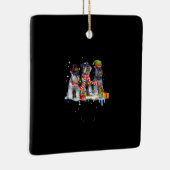 niedlicher Miniaturschnauzer Keramikornament (Rechts)