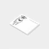 Niedlicher MiniaturSchnauzer Post-it Klebezettel (angewinkelt)