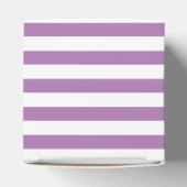 Niedlicher Minimal-Lavendel Lila und weiß gestreif Geschenkschachtel (Oben)