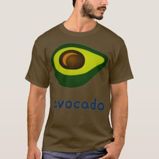 Niedlicher Minimalistischer Avocado T-Shirt