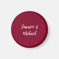 Niedlicher Minimalistischer Burgund-Rote Calligraf