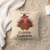 Niedlicher Minimalistischer Erntedank Funny Gobble Kissen (Decke)