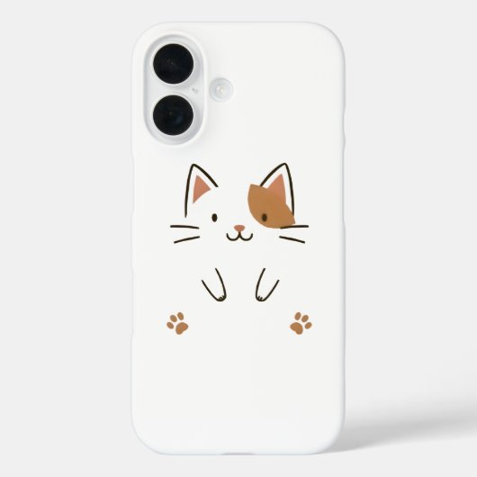 Niedlicher Minimalistischer Fall für Chat Phone Case-Mate iPhone Hülle (Rückseite)