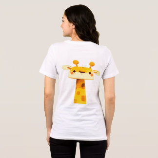 Niedlicher Minimalistischer Giraffe-T - Shirt