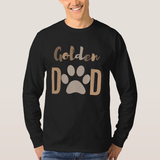Niedlicher Minimalistischer Hund Golden Retriever T-Shirt (Vorderseite)