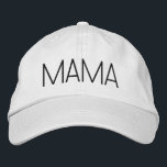 Niedlicher Minimalistischer Mama-StickHat Bestickte Baseballkappe<br><div class="desc">Jeden Tag fügen wir neue Designs hinzu!</div>