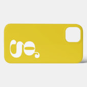 Niedlicher Minimalistischer Monogramm-Letter in Ge Case-Mate iPhone Hülle (Rückseite (Horizontal))