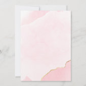 Niedlicher Minimalistischer Rosa Donuts 2. Geburts Einladung (Rückseite)