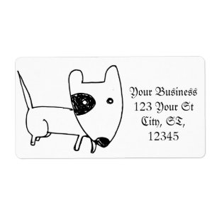 Niedlicher Minimalistischer Schwarzaugen-Hund Thun