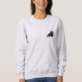 Niedlicher Minimalistischer Spooky Coquette Hallow Sweatshirt (Vorderseite)