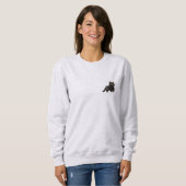 Niedlicher Minimalistischer Spooky Coquette Hallow Sweatshirt (Vorne ganz)