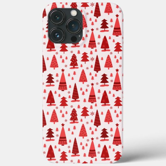 Niedlicher Minimalistischer Weihnachtsbaumwald Case-Mate iPhone Hülle (Rückseite)