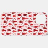 Niedlicher Minimalistischer Weihnachtsbaumwald Case-Mate iPhone Hülle (Rückseite (Horizontal))