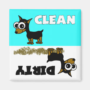 Niedlicher Minin-Sauberkeit / Geschirrspülmaschin Magnet
