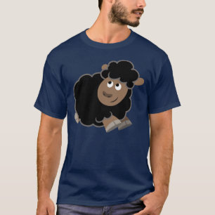 Niedlicher Mischling Cartoon Schafe T - Shirt