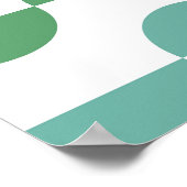 Niedlicher Mit Augen Baumfrosch mit farbenfroher G Poster (Ecke)