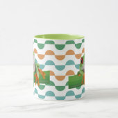 Niedlicher Mit Augen Baumfrosch mit farbenfroher G Tasse (Zentrum)