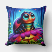 Niedlicher, mit Augen Ladybug mit einem mystischen Kissen (Vorderseite)