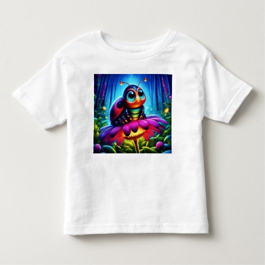 Niedlicher, mit Augen Ladybug mit einem mystischen Kleinkind T-shirt (Vorderseite)