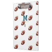 Niedlicher Mit Monogramm Fußball Klemmbrett (Links)