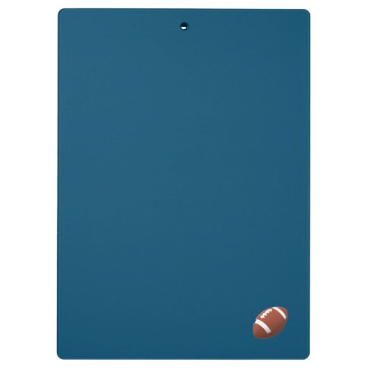 Niedlicher Mit Monogramm Fußball Klemmbrett (Rückseite)