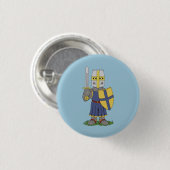 Niedlicher mittelalterlicher Ritter Button (Vorne & Hinten)