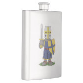 Niedlicher mittelalterlicher Ritter Flachmann (Rechts)