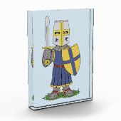 Niedlicher mittelalterlicher Ritter Fotoblock (Links)