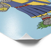 Niedlicher mittelalterlicher Ritter Fotodruck (Ecke)