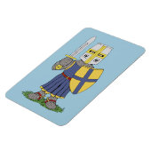 Niedlicher mittelalterlicher Ritter Magnet (Linke Seite)