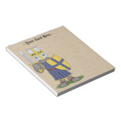 Niedlicher mittelalterlicher Ritter Notizblock (angewinkelt)