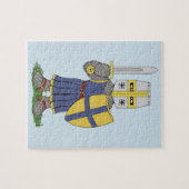 Niedlicher mittelalterlicher Ritter Puzzle (Horizontal)