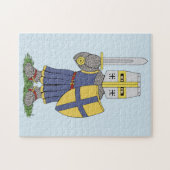 Niedlicher mittelalterlicher Ritter Puzzle (Horizontal)