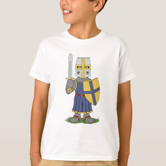 Niedlicher mittelalterlicher Ritter T-Shirt (Vorderseite)