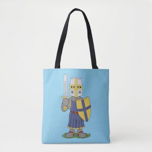 Niedlicher mittelalterlicher Ritter Tasche (Vorderseite)