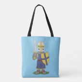 Niedlicher mittelalterlicher Ritter Tasche (Rückseite)