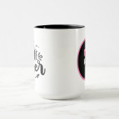 Niedlicher mittlerer Sistenhalter Monogramm hinzuf Tasse (Zentrum)