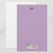 Niedlicher Mochi-Eis-Reis Kuchen Japanischer grüne Briefpapier (Vorne/Hinten)