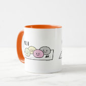 Niedlicher Mochi-Eiskremkuchen Japanischer grüner  Tasse (Vorderseite Links)