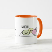 Niedlicher Mochi-Eiskremkuchen Japanischer grüner  Tasse (VorderseiteRechts)