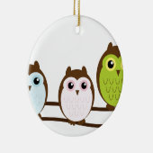 Niedlicher Modchic-noble Schicksals-Eule Keramikornament (Rechts)