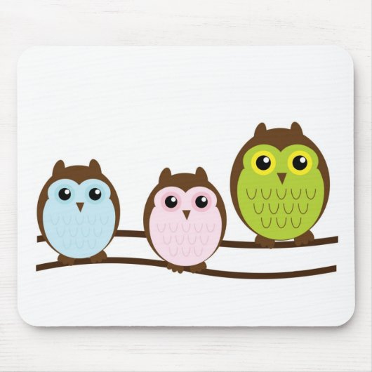 Niedlicher Modchic-noble Schicksals-Eule Mousepad (Vorne)