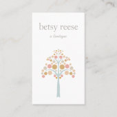 Niedlicher moderner Baum Visitenkarte (Vorderseite)
