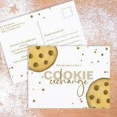 Niedlicher moderner Cookie Exchange Whimsical Fun Postkarte