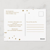 Niedlicher moderner Cookie Exchange Whimsical Fun Postkarte (Rückseite)