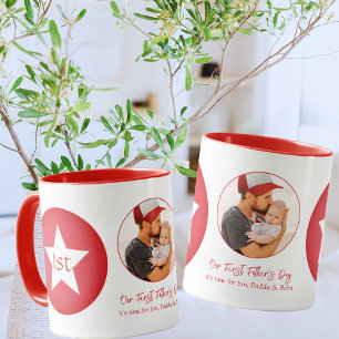 Niedlicher moderner, einfacher Cooler Vater Erster Tasse